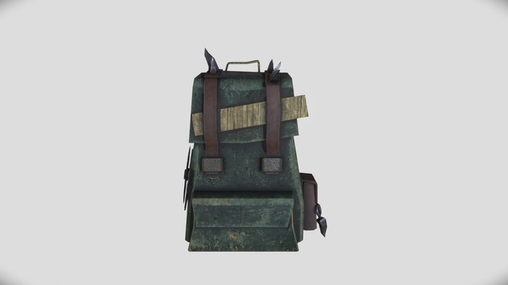 Day 1 of XYZ deily marathon. Backpack 3D Model
