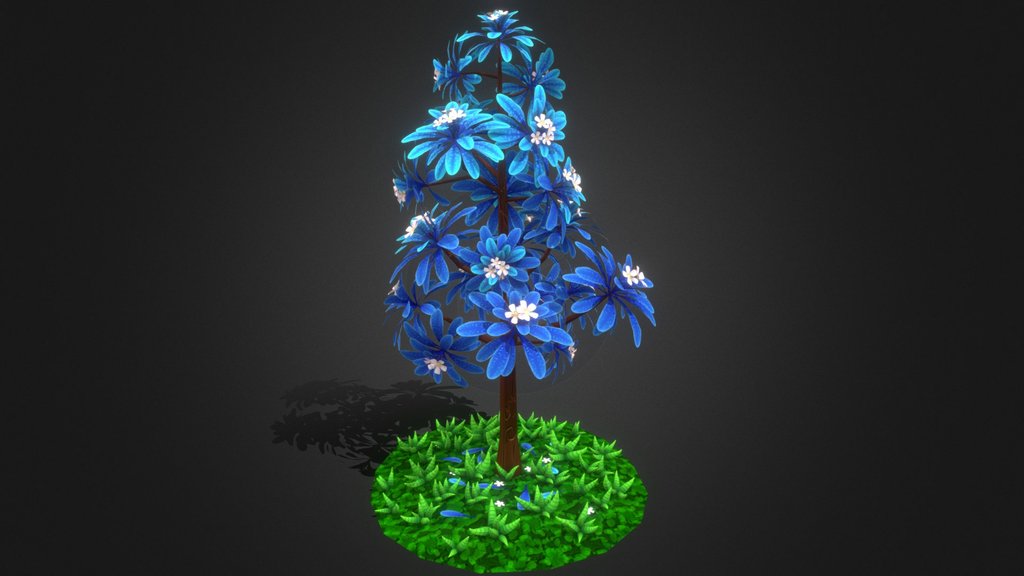 Stylized Hand Painted Tree