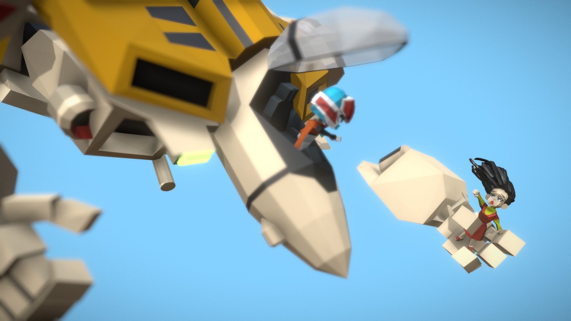 SD Macross Minmay Catch — Sketchfab embed 3D viewer