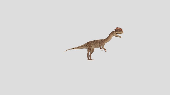accurate dilophosaurus rig 3D Model