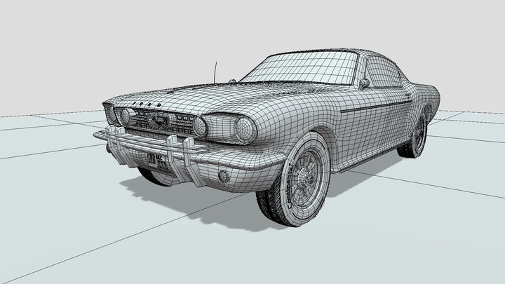 Mustang_GT_1967 3D Model