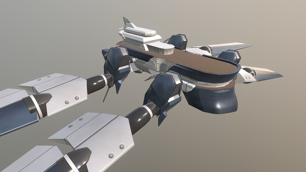 RWBY Air Ship - 3D model by Zahlen Oum (@jqw207) [701f592] - Sketchfab