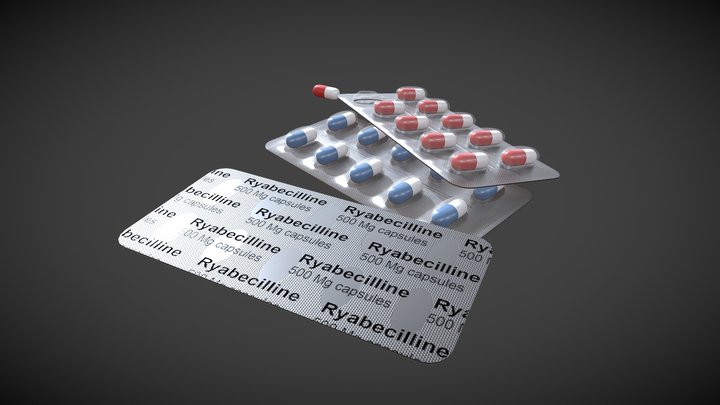 Ryabecilline Capsules 3D Model