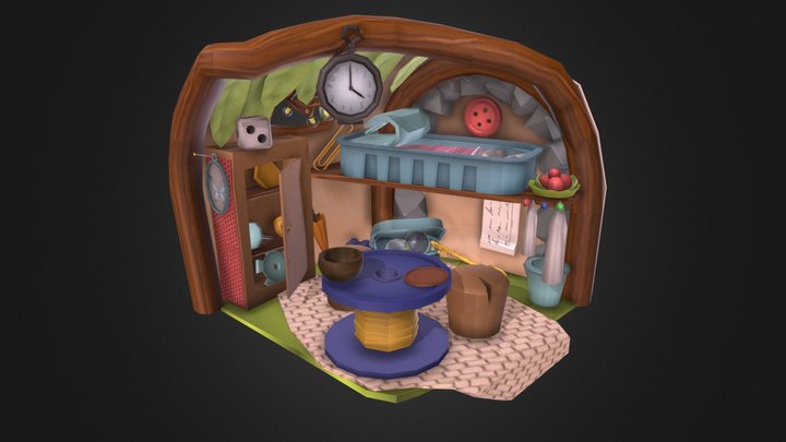 DAE Crib - Fairy room 3D Model