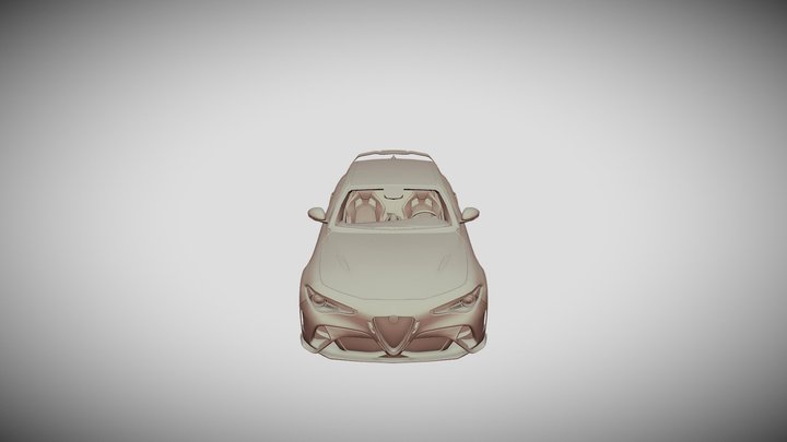 Alfa Romeo Giulia GTAm 3D Model