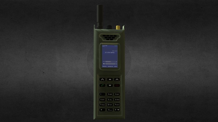 R-187P1 Azart - Handheald Combat Radio 3D Model