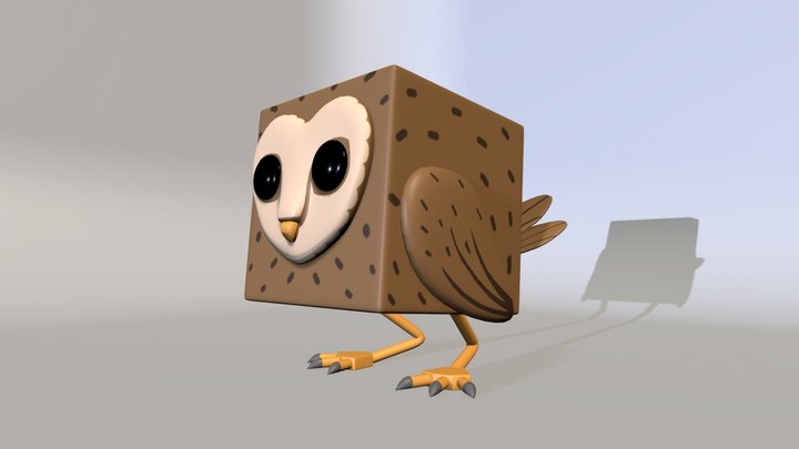 Owl Cube 3D Model