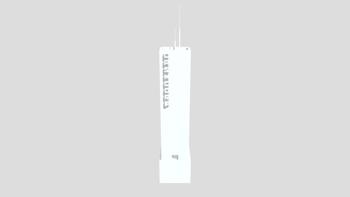 White Skyscraper 3D Model