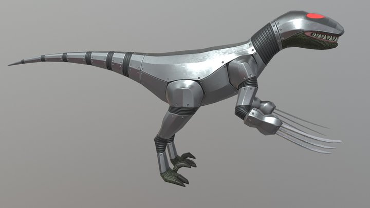 Very dangerous and armored dinosaur 3D Model