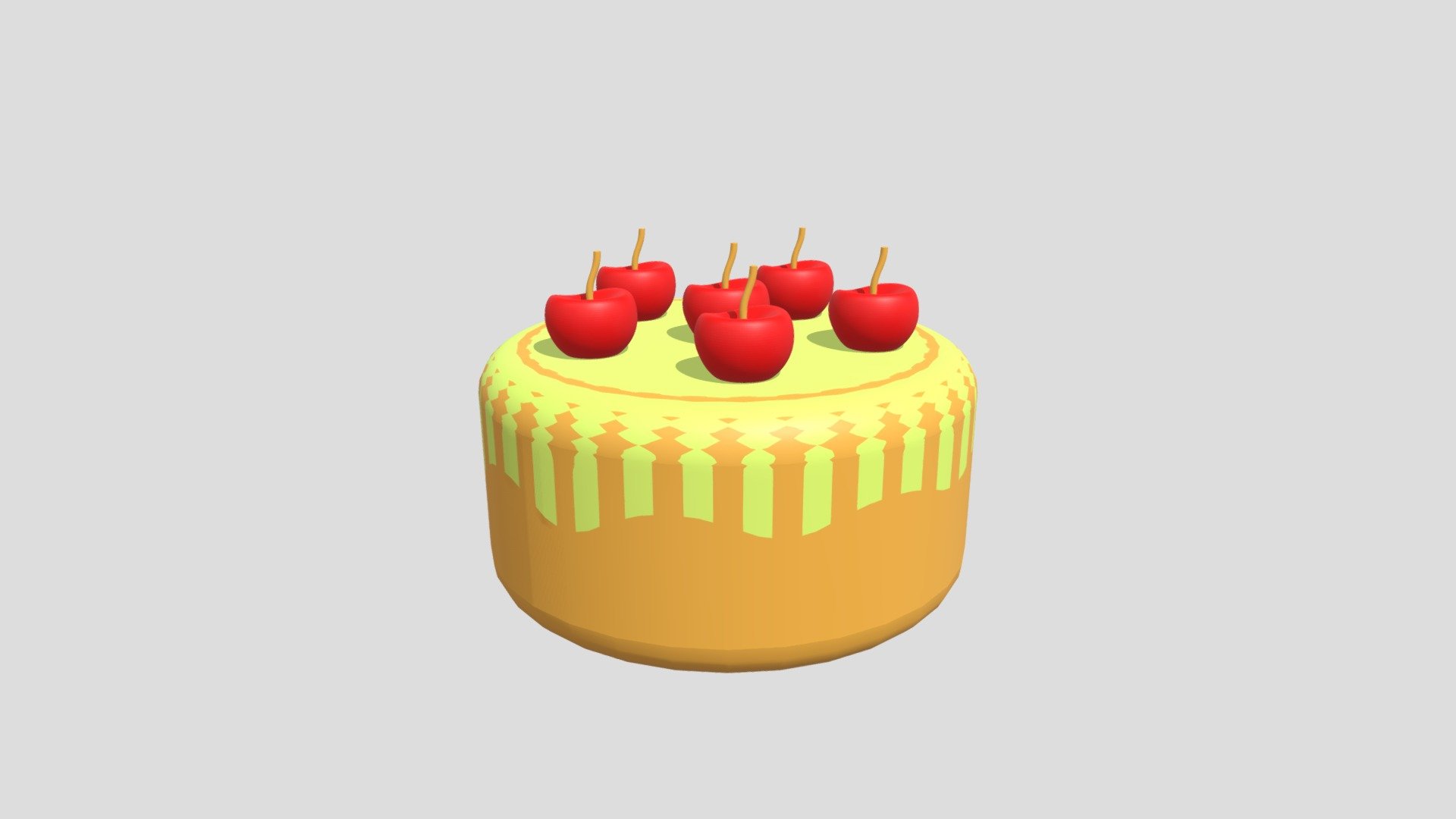 Low Poly Cake Download Free 3d Model By Azalmehdi313 702528b Sketchfab 1668