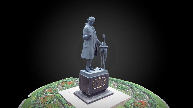 Памятник Ползунову И.И., АлтГТУ, г. Барнаул 3D Model