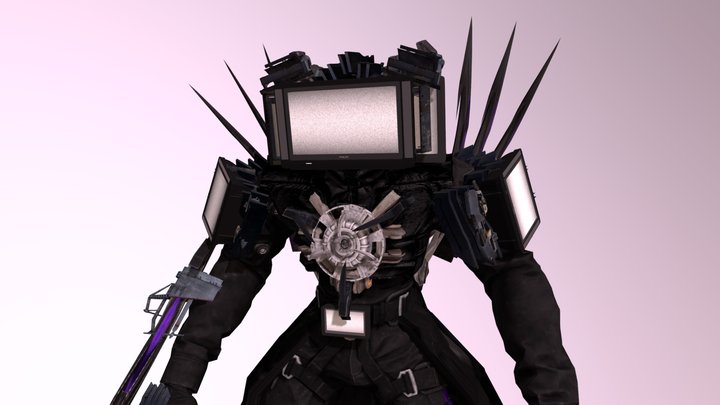 Titan Tv Man 3D Model