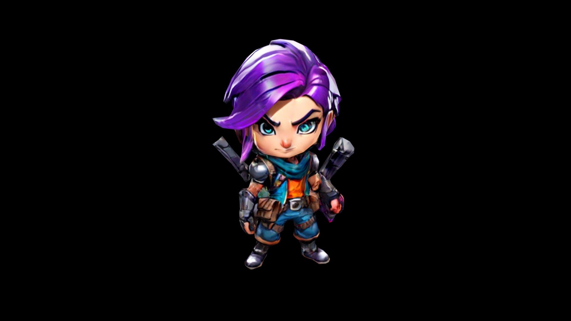 Anime-style illustration of a determined and sty - Download Free 3D ...