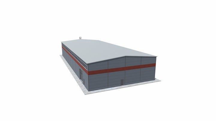 Склад 24х60 3D Model