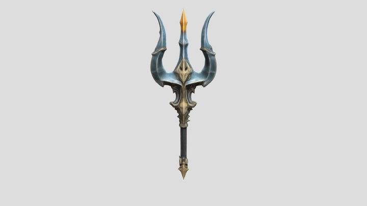 Trident of the abyss 3D Model