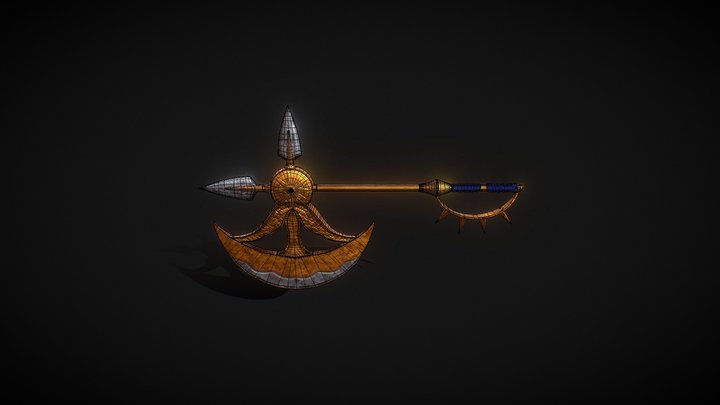 Escanor Axe - Roblox Asset 3D Model