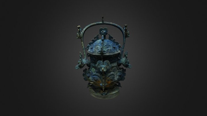 神面纹卣 3D Model