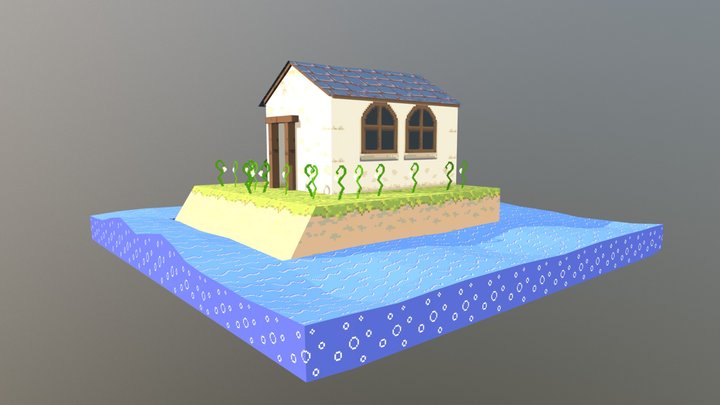 house by the sea 3D Model