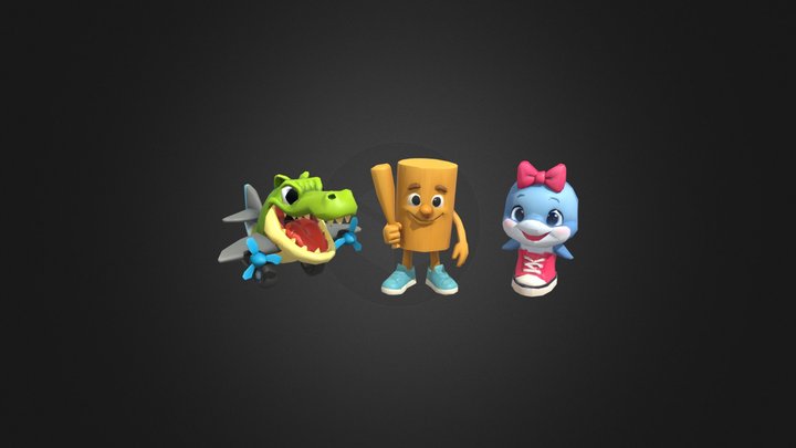 Baby Brainrot Models 3D Model