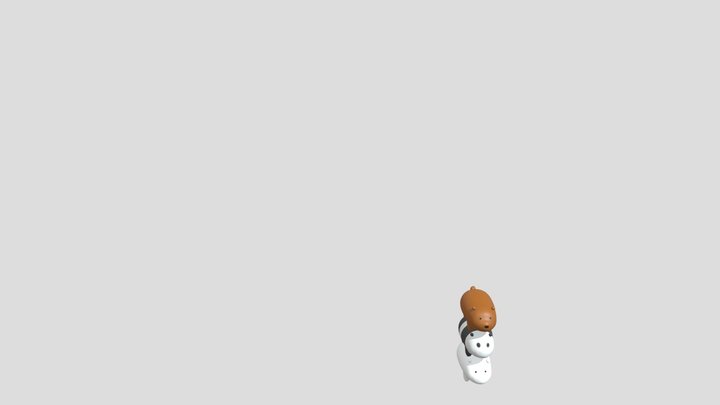 We Bare Bears 3D Model