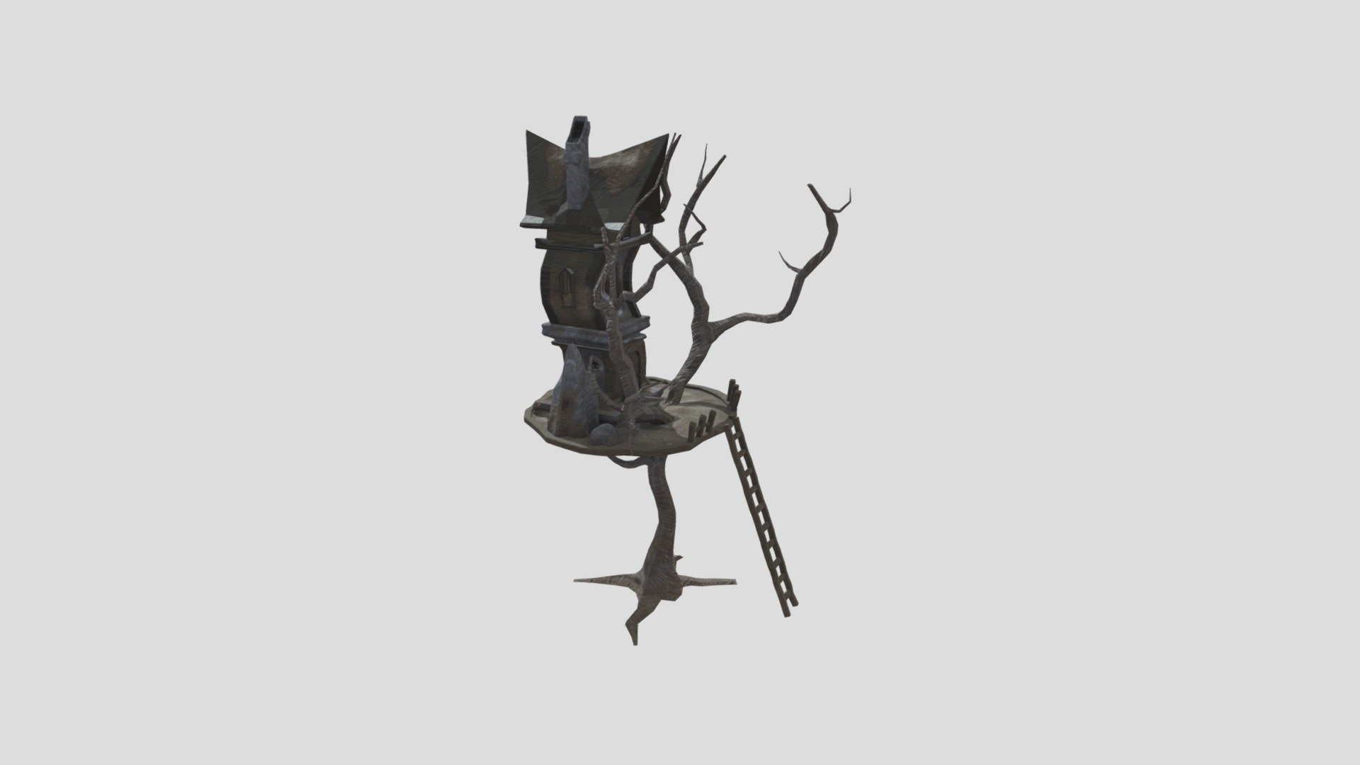 Tree Witch hut - 3D model by MaikBrummer (@MaikYuu) [702fab8] - Sketchfab