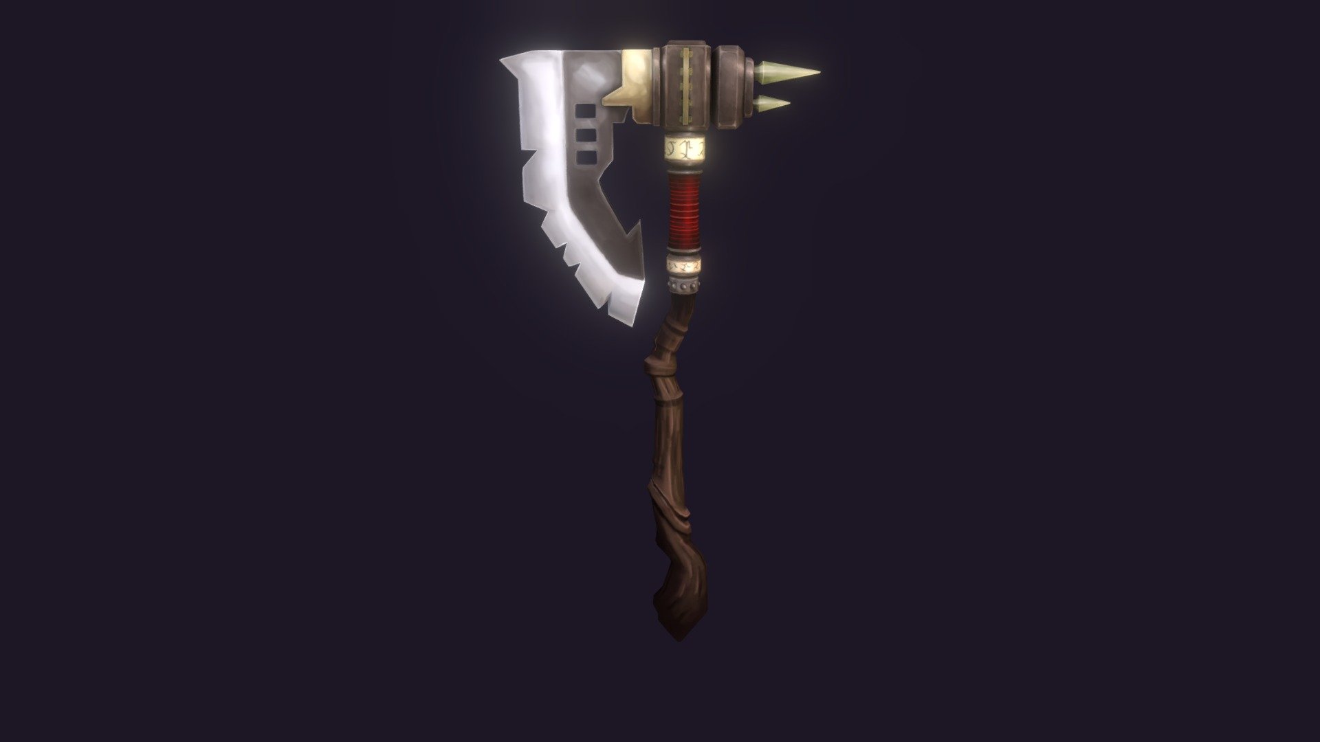 War axe - 3D model by Laurens Van Roosendael (@junkfreak) [702fff1 ...