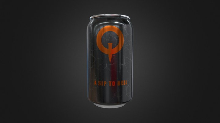 Drinkcan Quakecon themed 3D Model