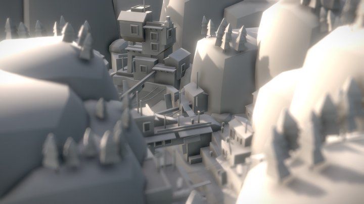 Town Concept 3D Model