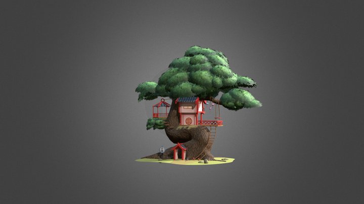 Cabane tree 3D Model