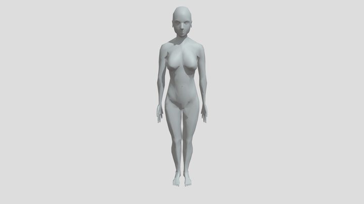 素体/女性型 3D Model