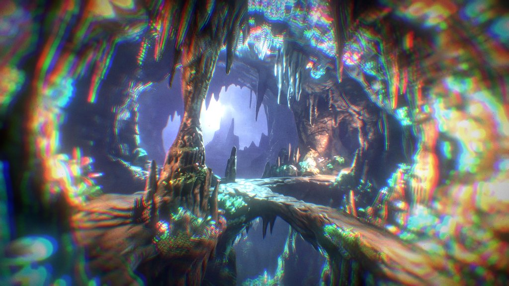 Stylized Alien Cave Skybox