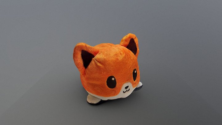 cute Fox plushie 3D Model