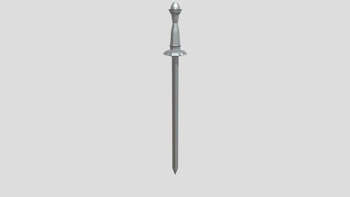 A decorative sword 3D Model
