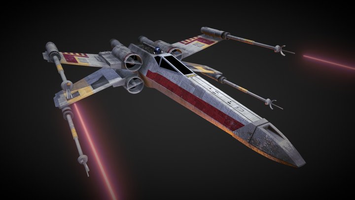 Star Wars X-Wing Fighter 3D Model