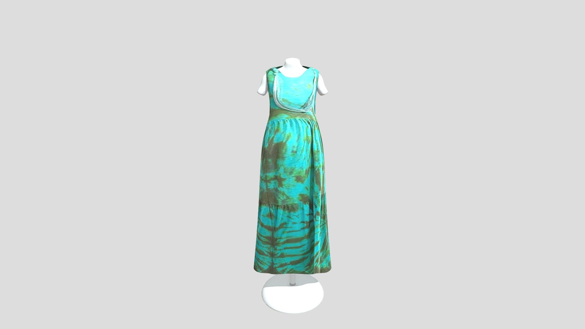 SLEEVELESS DRESS BATIK TI DYE (2)
