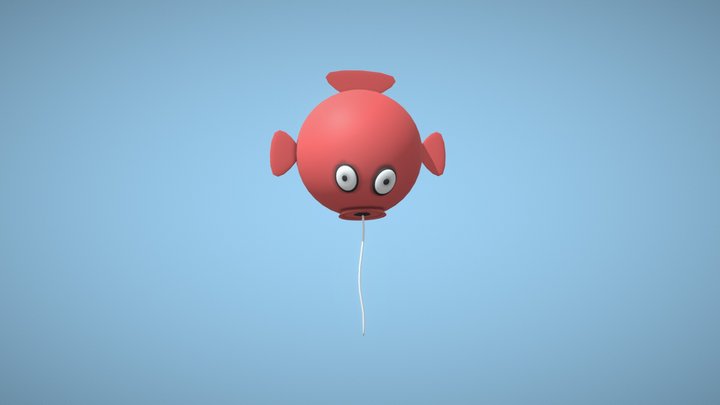 Balloon Fish 3D Model