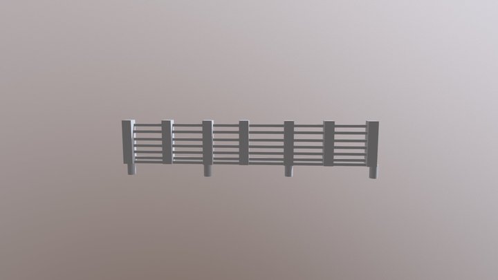 a fence 3D Model