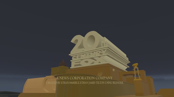 20th Century Fox Logo 3-D Model Ver 2 3D Model