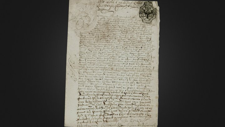 Land purchase document 1749 – Free 3D Model STL