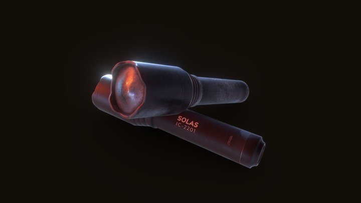 SOLAS Flashlight PBR 3D Model