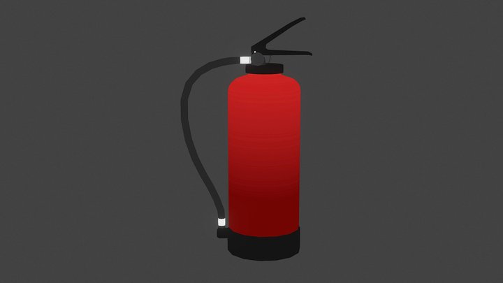 Fire Extinguisher (Low Poly Game Asset) 3D Model