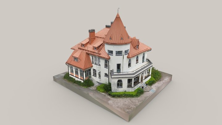 Fotogrammetria Majvikin Jugendlinna Kirkkonummi 3D Model