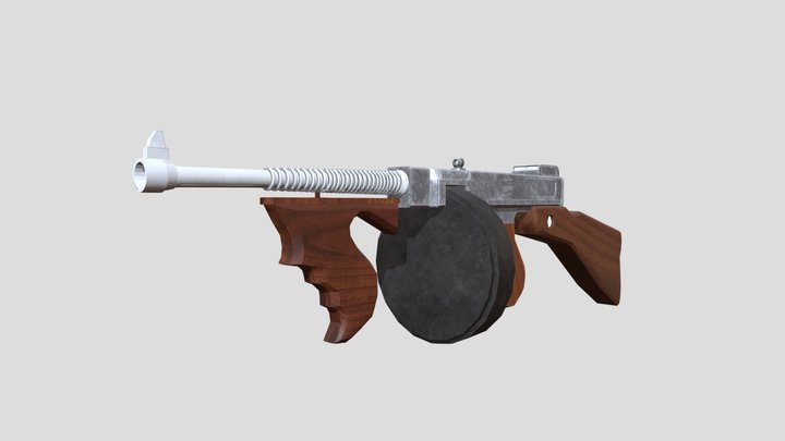 Tommy Gun 3D Model