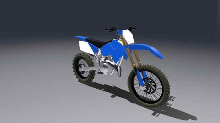 2 stroke dirt-bike 3D Model