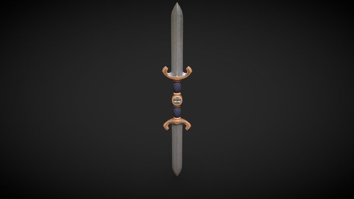 Stylized Spear 2 3D Model