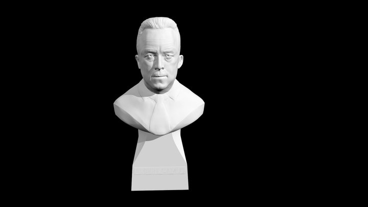 Albert Camus bust 3D Model