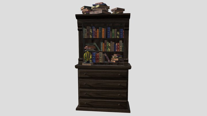 BookShelve 3D Model