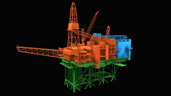 Oil Platform 3D Model