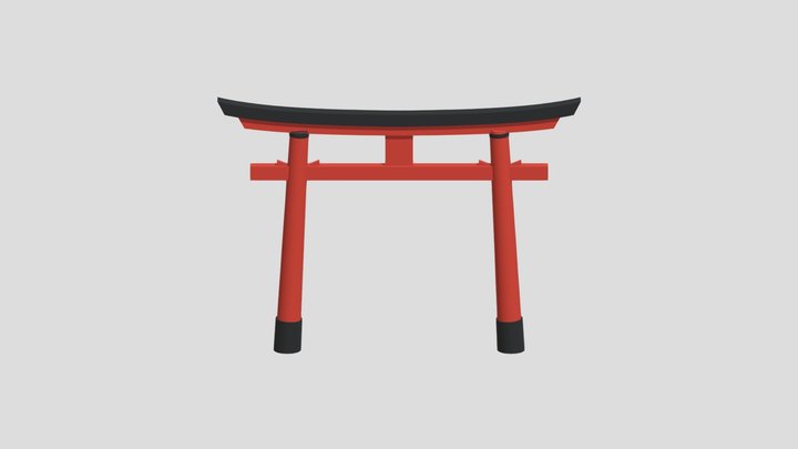 鳥居 3D Model