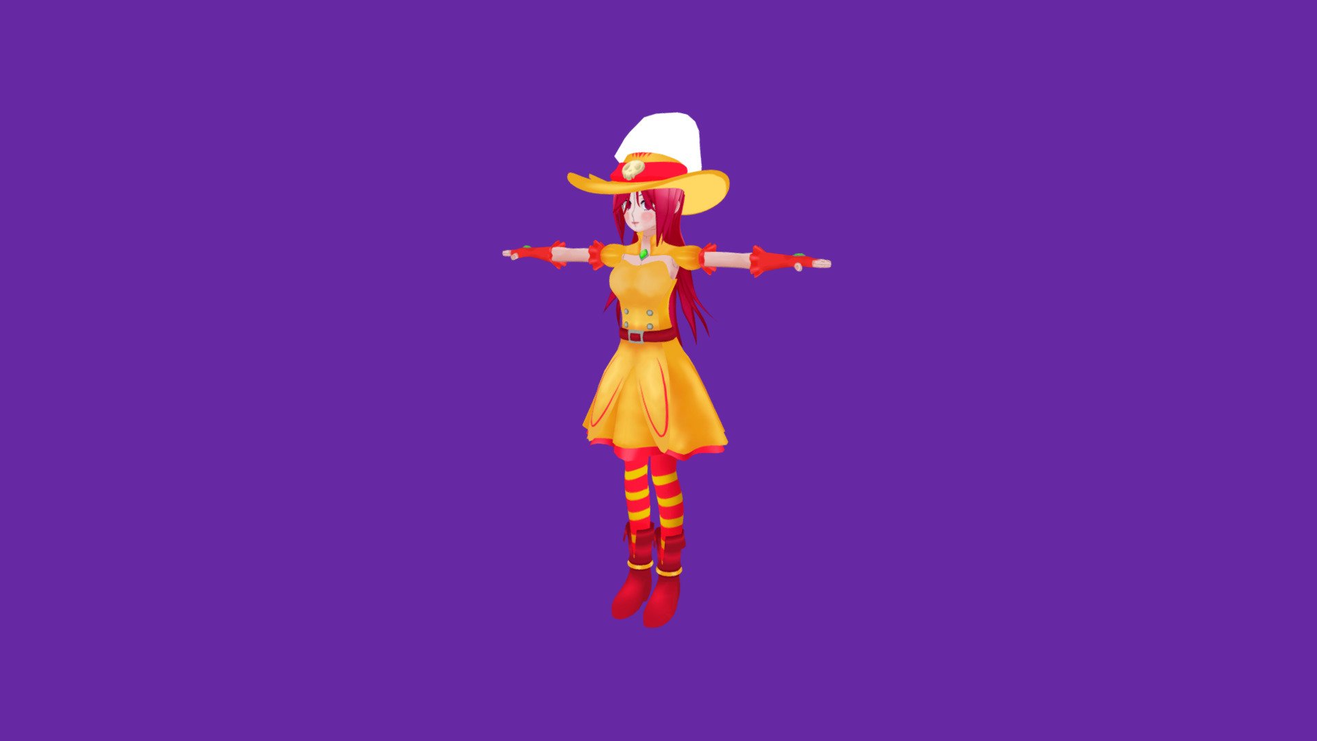 chica anime - Download Free 3D model by Maicol.Raicor [7041c8f] - Sketchfab